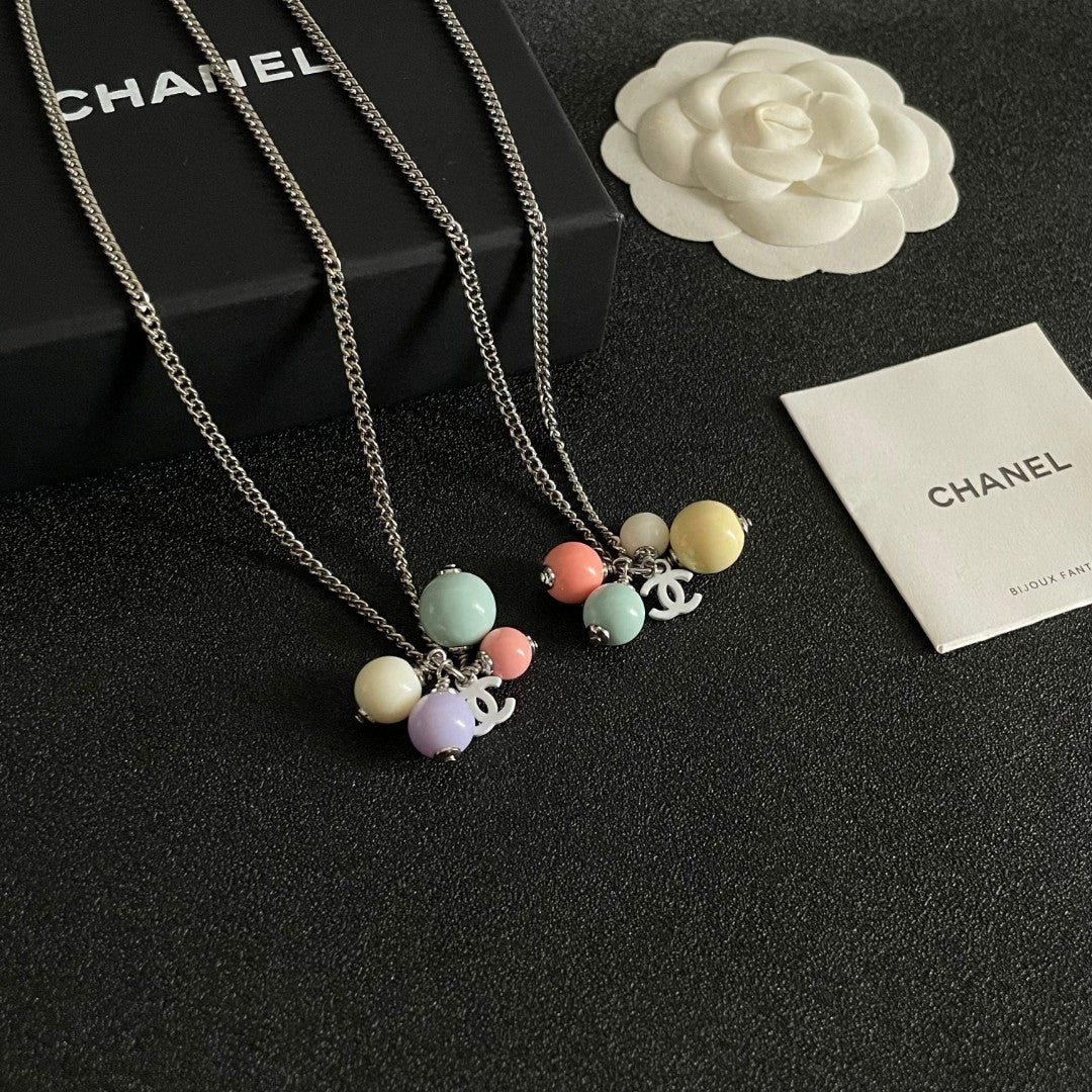 Signature Emblem Pendant Necklace in Polished Metal-Tone – Design 056 side detail