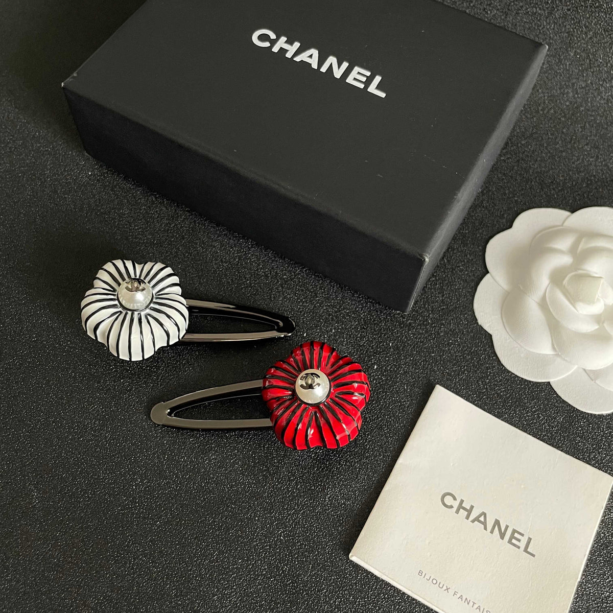 Camellia Hair Clip – Camellia Detail side detail