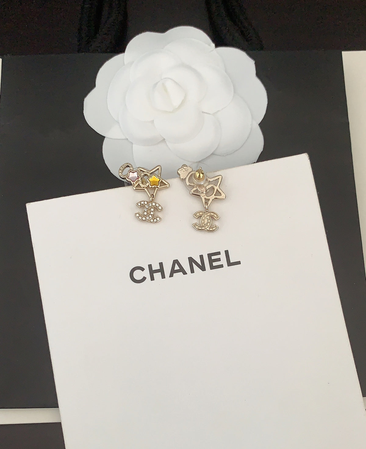 Signature Emblem Crystal-Accent Statement Earrings – Design 014 styled product view