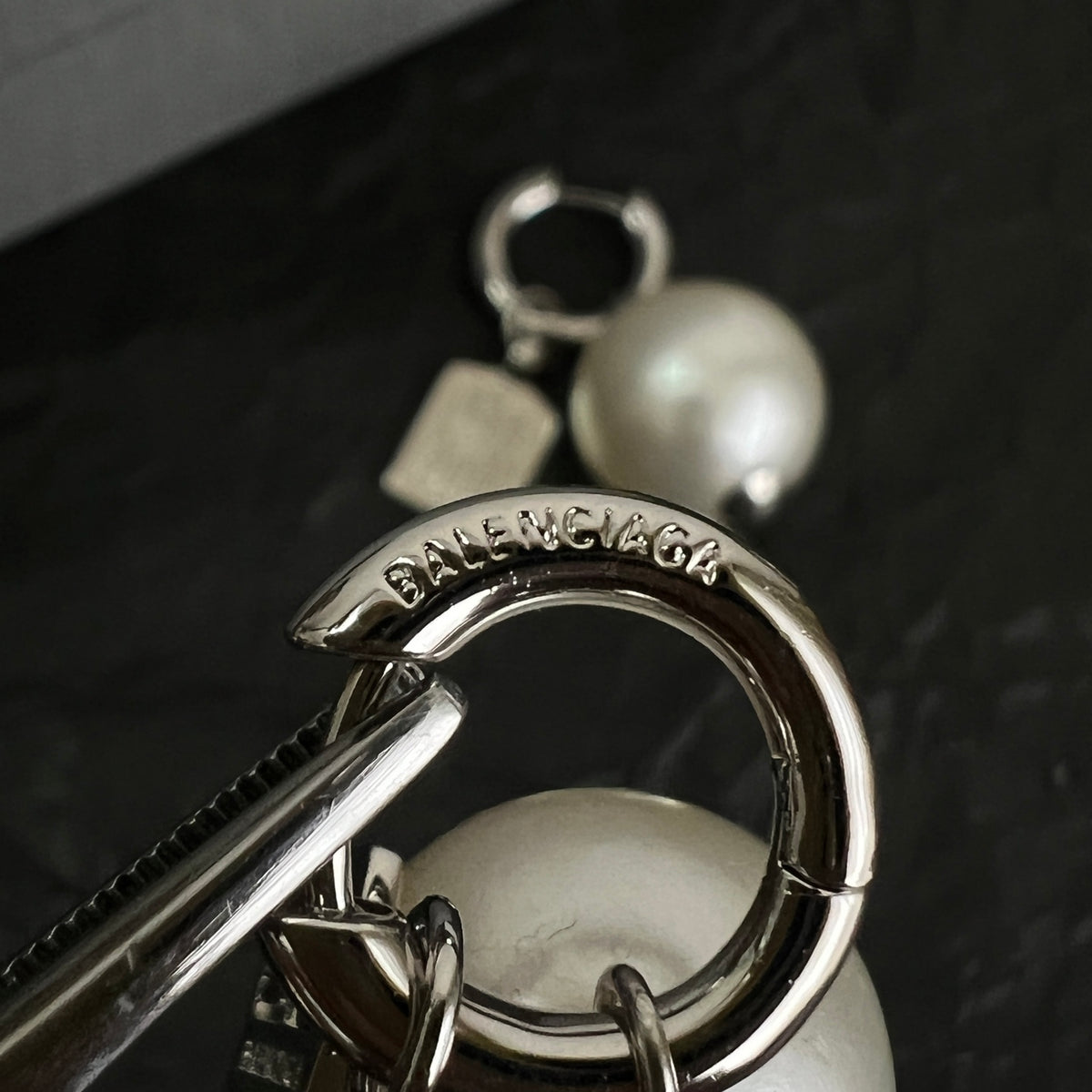 Ring Motif Statement Earrings in Polished Metal-Tone – Design 007 styled product view