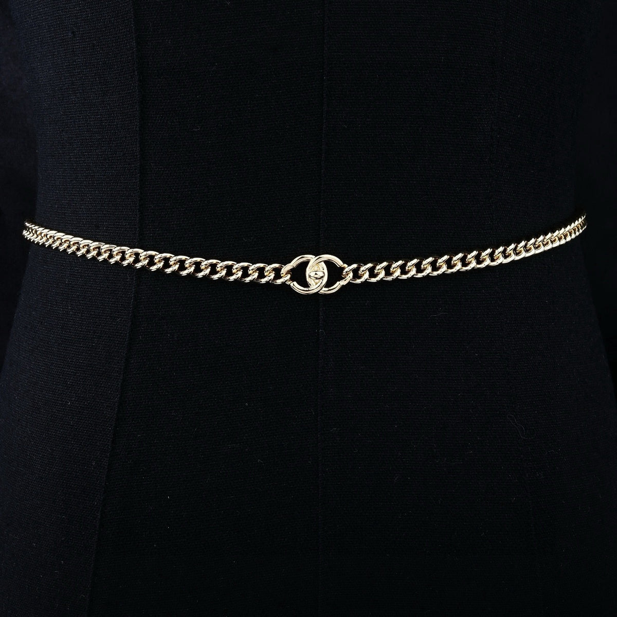 Signature Emblem Jewelry Accessory in Polished Metal-Tone – Design 075 front product view