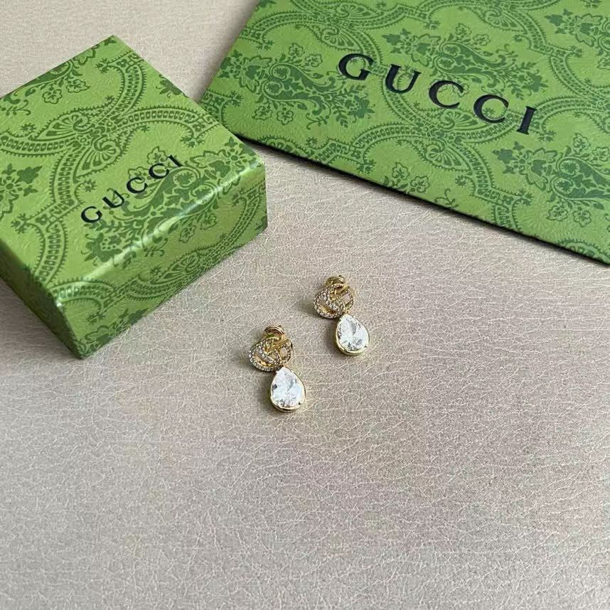 Geometric Emblem Stud Earrings in Polished Metal-Tone – Design 055 styled product view