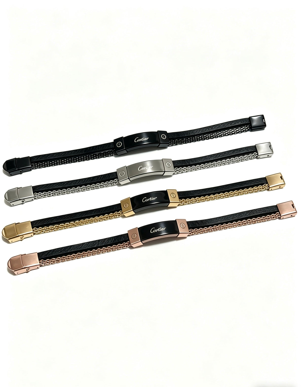 Martin Graham bracelet in polished metal-tone – close-up detail