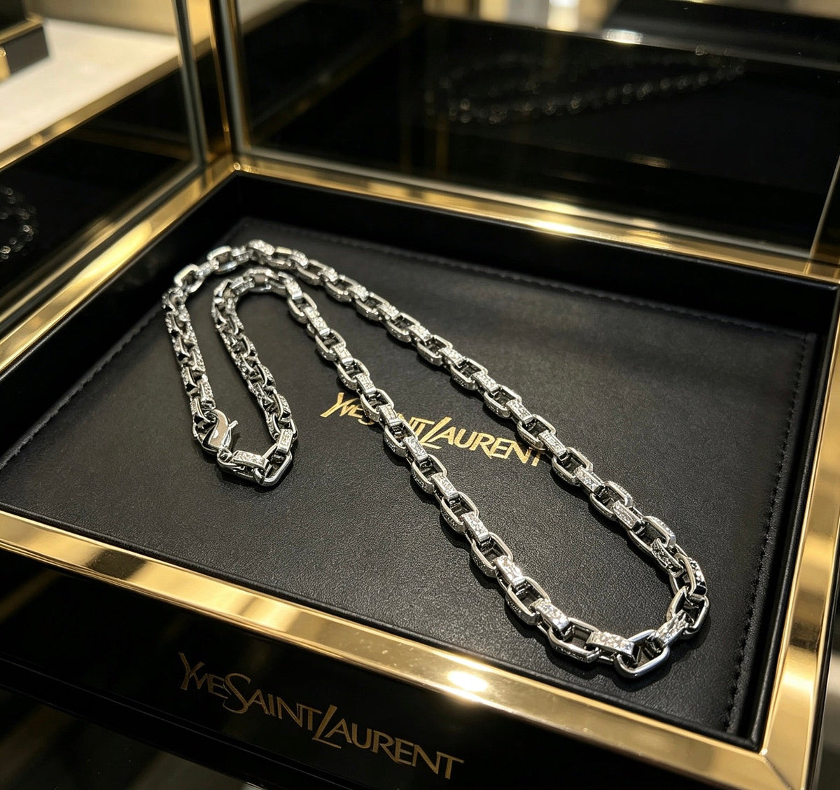 Martin Graham pendant necklace in polished metal-tone – main product view