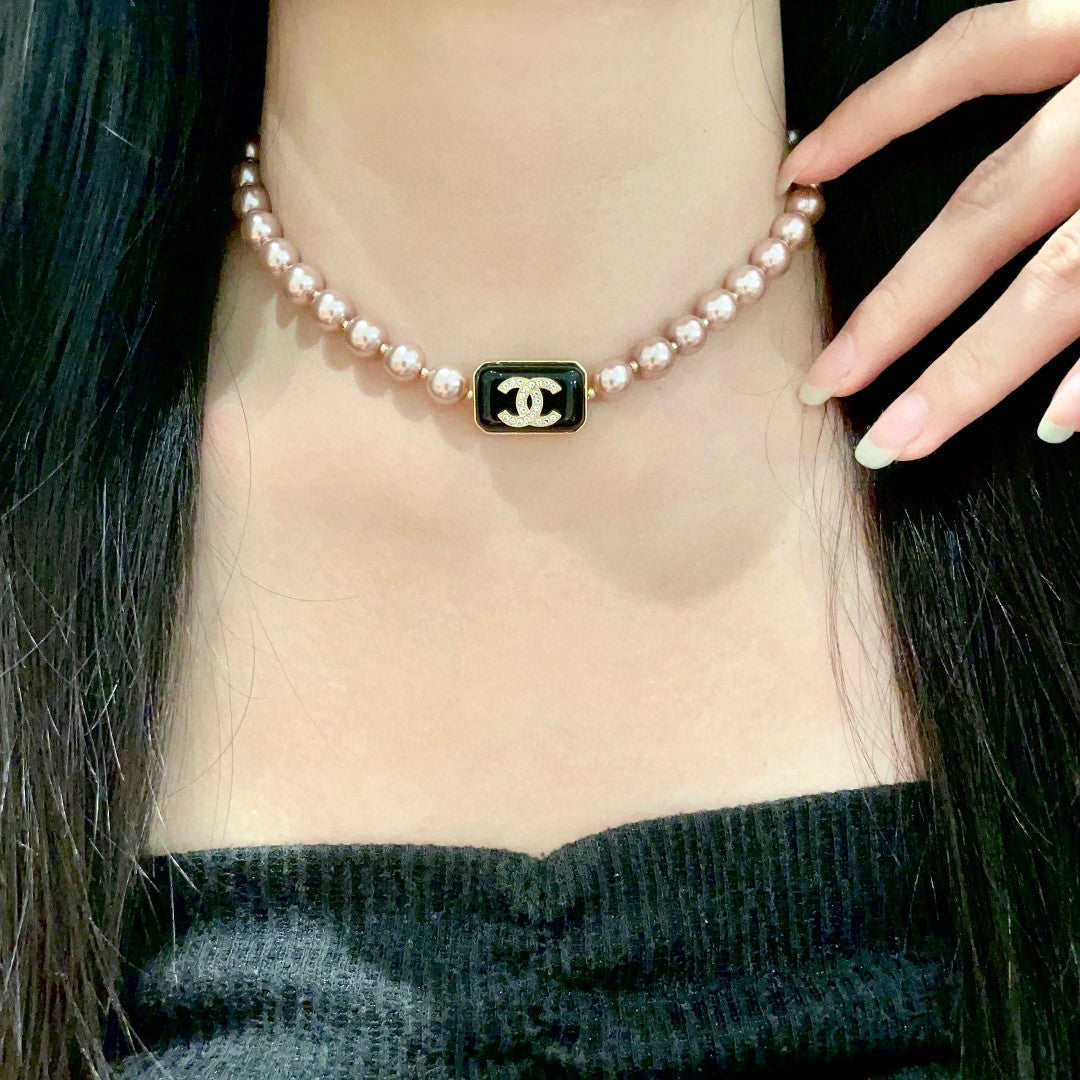 Martin Graham pendant necklace in polished metal-tone – main product view