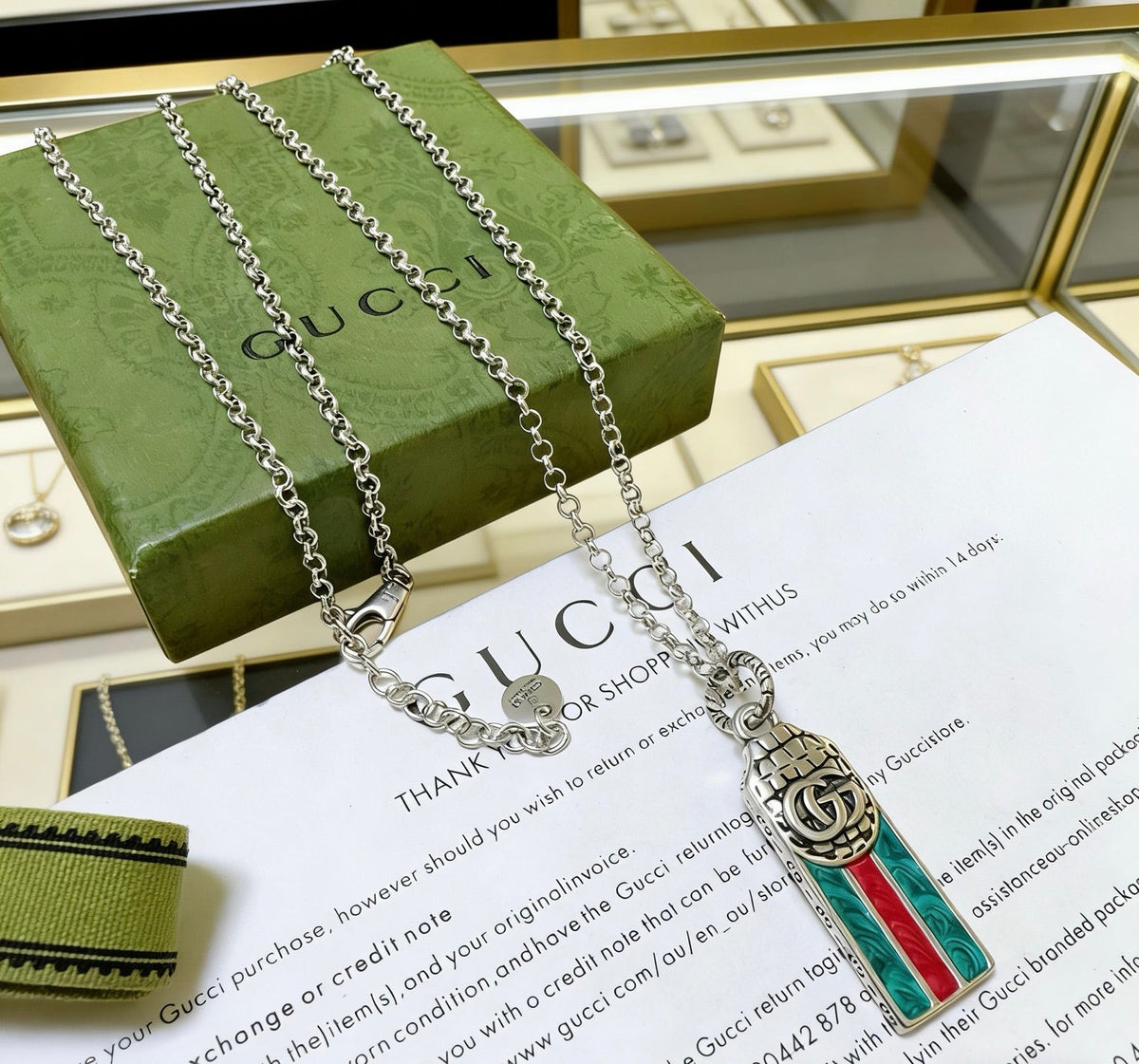 Martin Graham pendant necklace in polished metal-tone – main product view