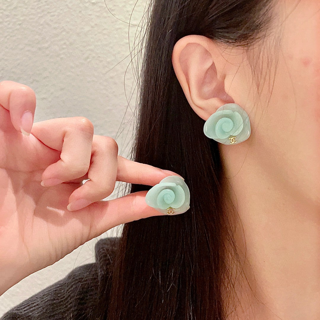 Martin Graham stud earrings in polished metal-tone – main product view