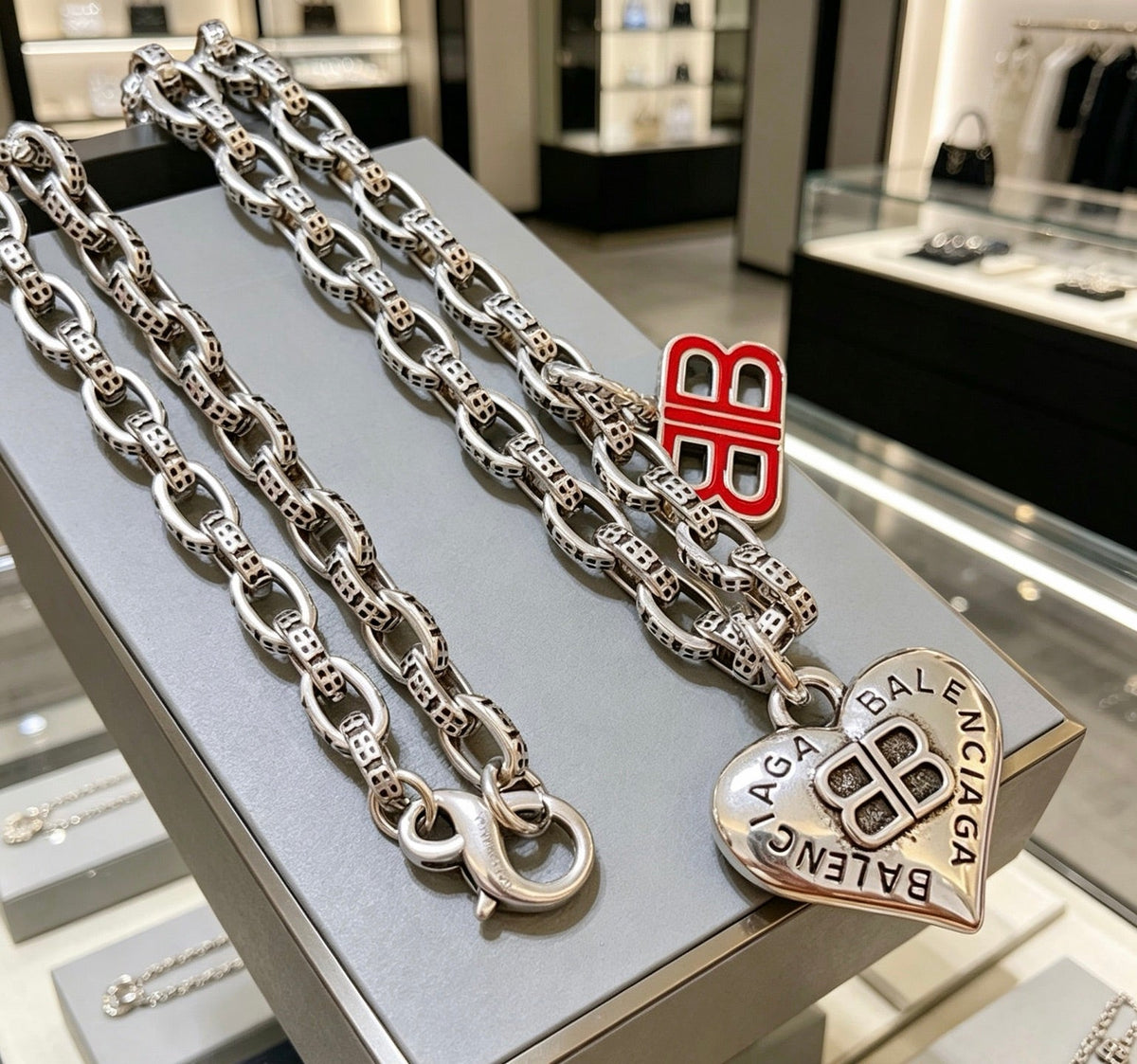 Martin Graham pendant necklace in polished metal-tone – main product view