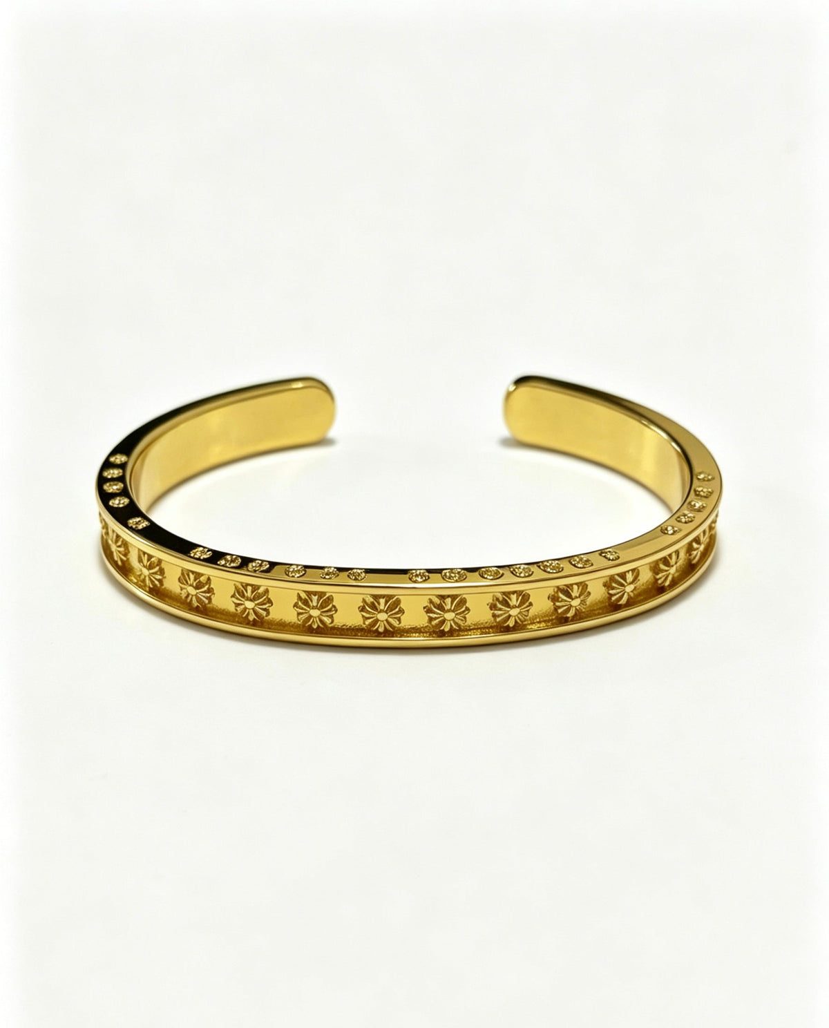 Martin Graham bangle in polished metal-tone – main product view