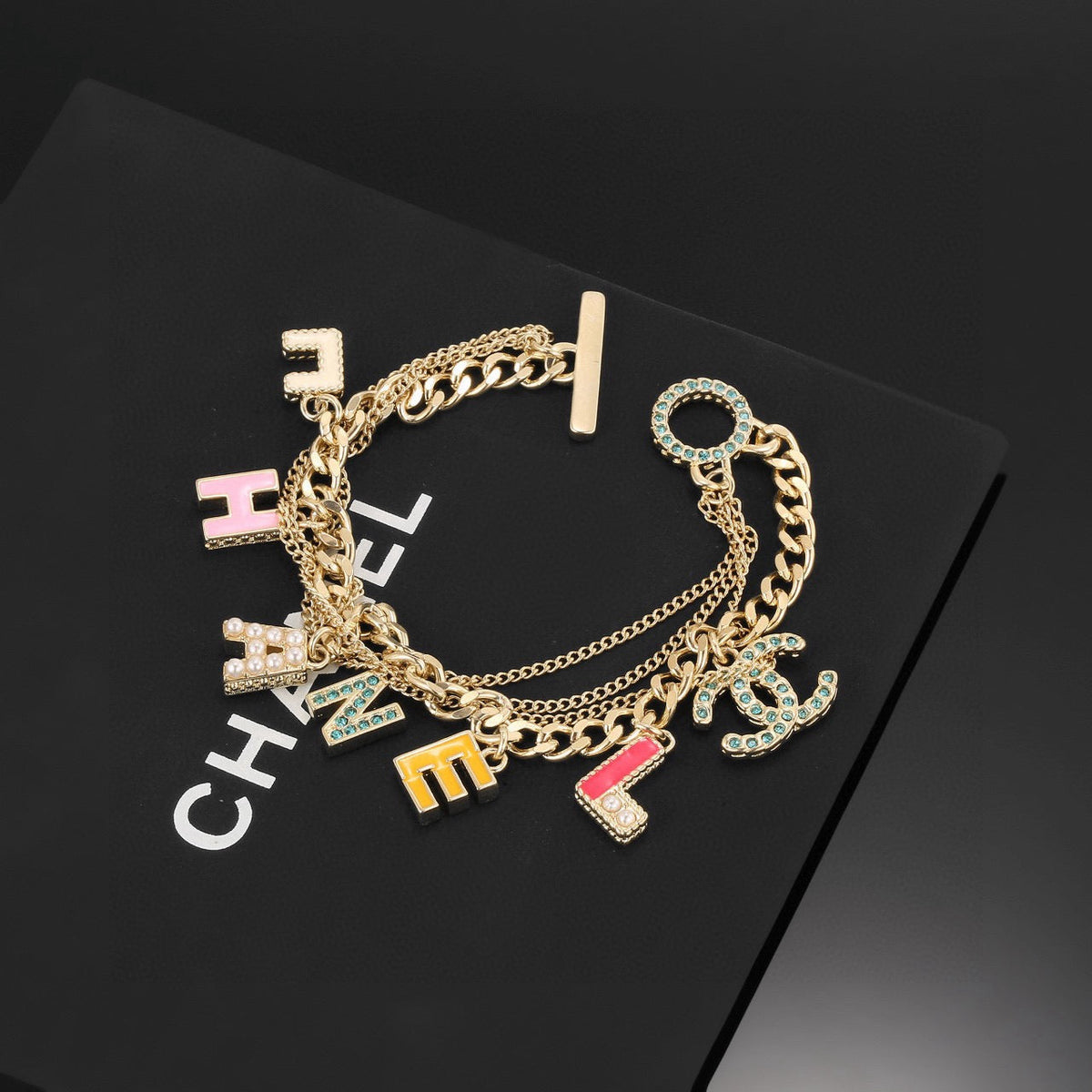 Martin Graham bracelet in polished metal-tone – main product view