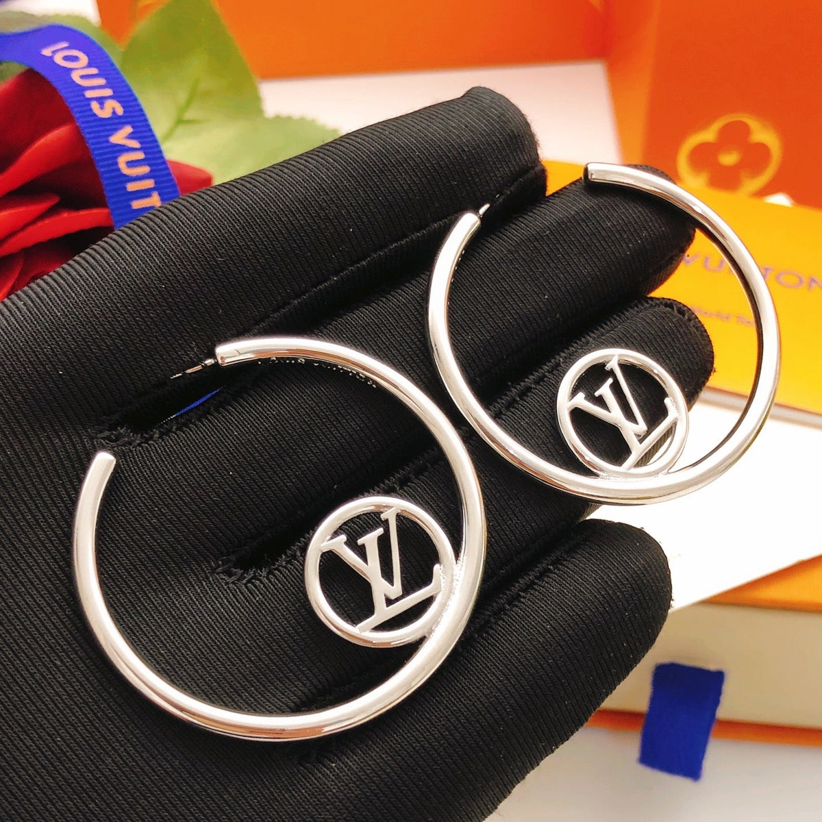 Martin Graham earrings in polished metal-tone – main product view