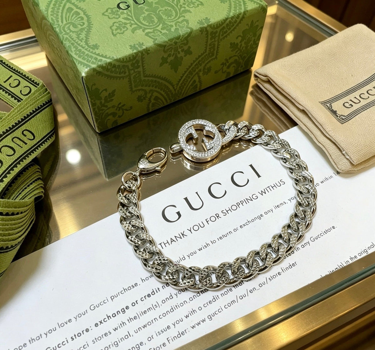 Martin Graham bracelet in polished metal-tone – main product view