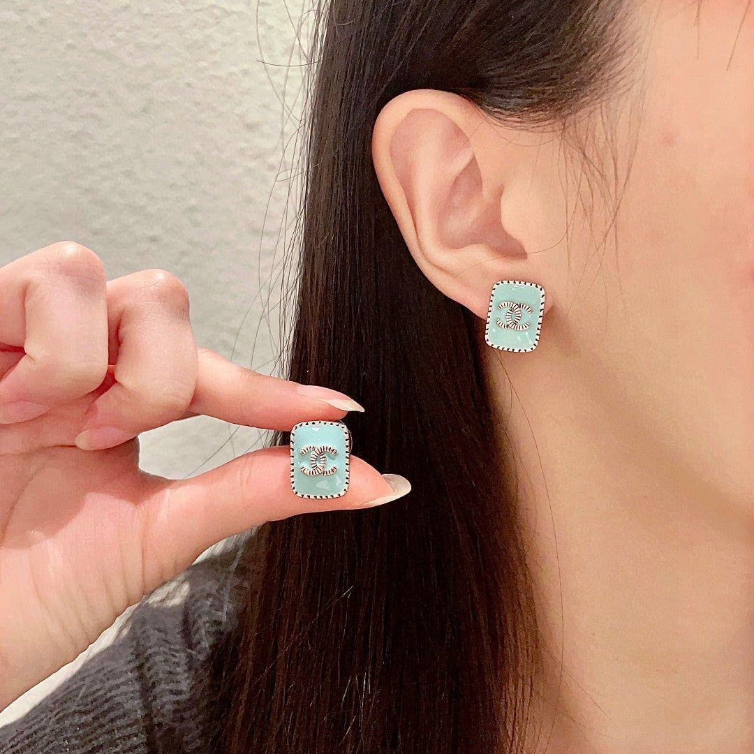 Martin Graham stud earrings in polished metal-tone – main product view