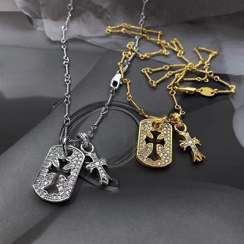 Martin Graham pendant necklace in polished metal-tone – main product view