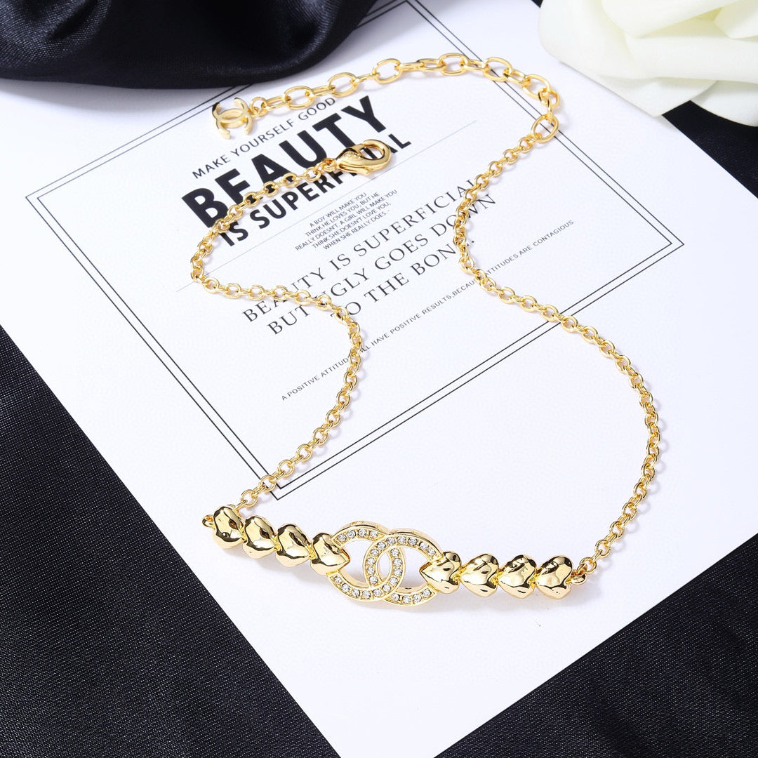 Martin Graham pendant necklace in polished metal-tone – main product view