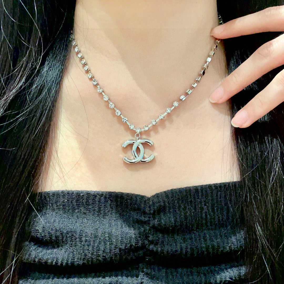 Martin Graham pendant necklace in polished metal-tone – main product view
