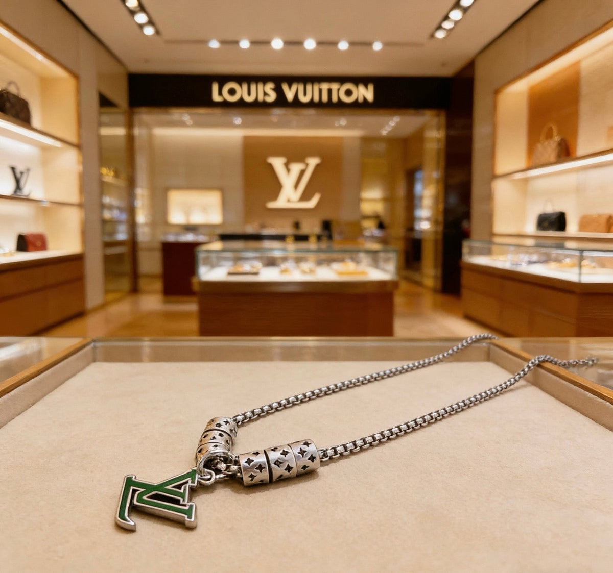 Martin Graham pendant necklace in polished metal-tone – main product view