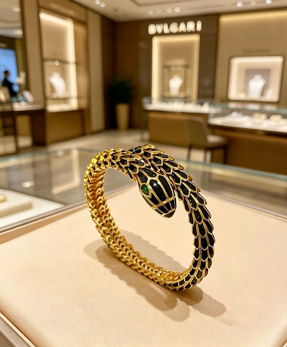 Martin Graham bangle in polished metal-tone – main product view