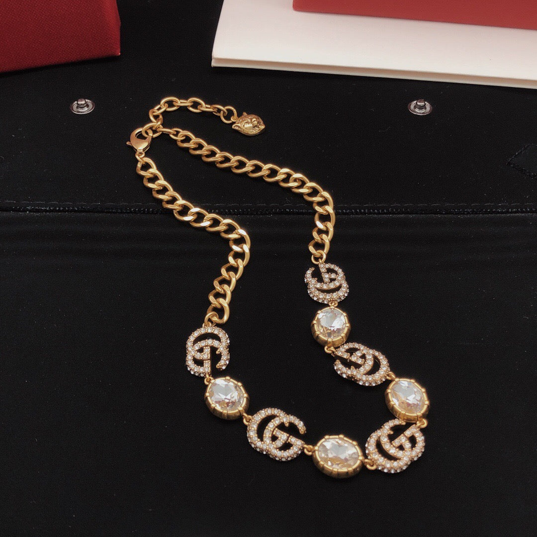 Martin Graham pendant necklace in polished metal-tone – main product view