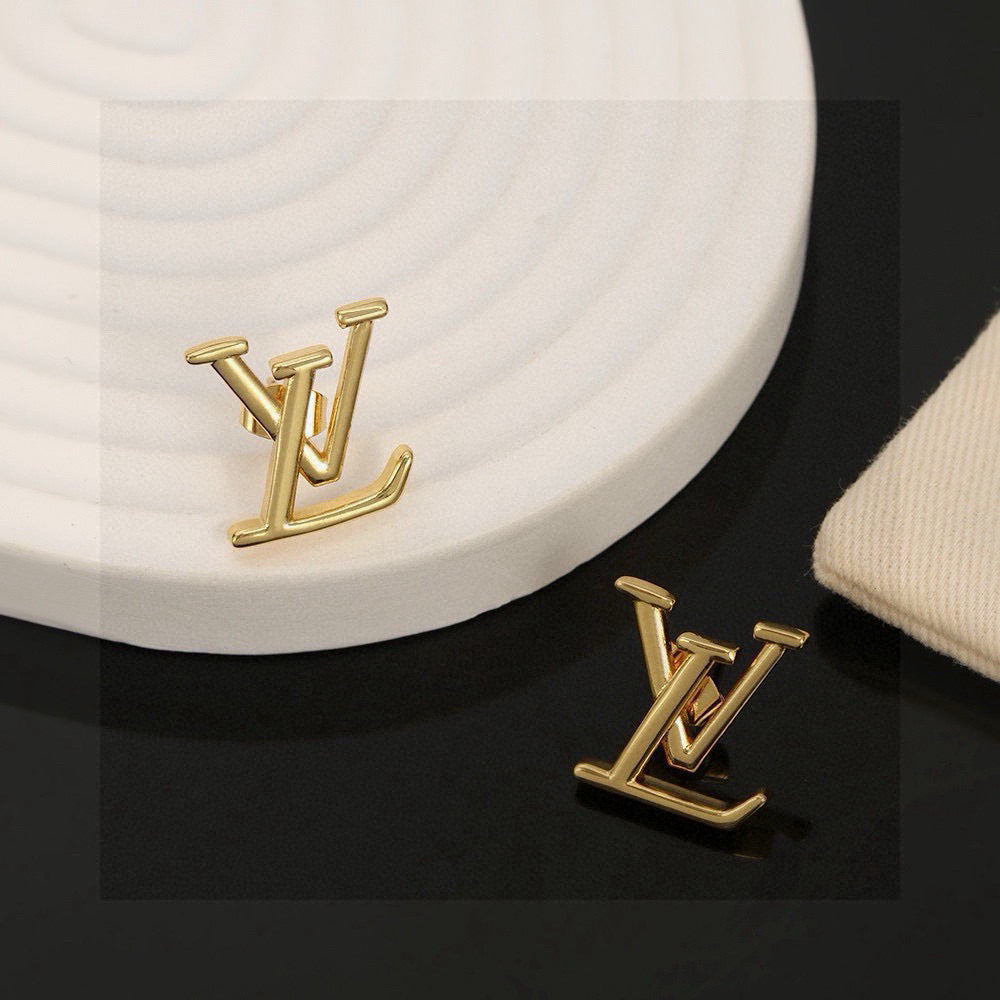 Martin Graham stud earrings in polished metal-tone – main product view