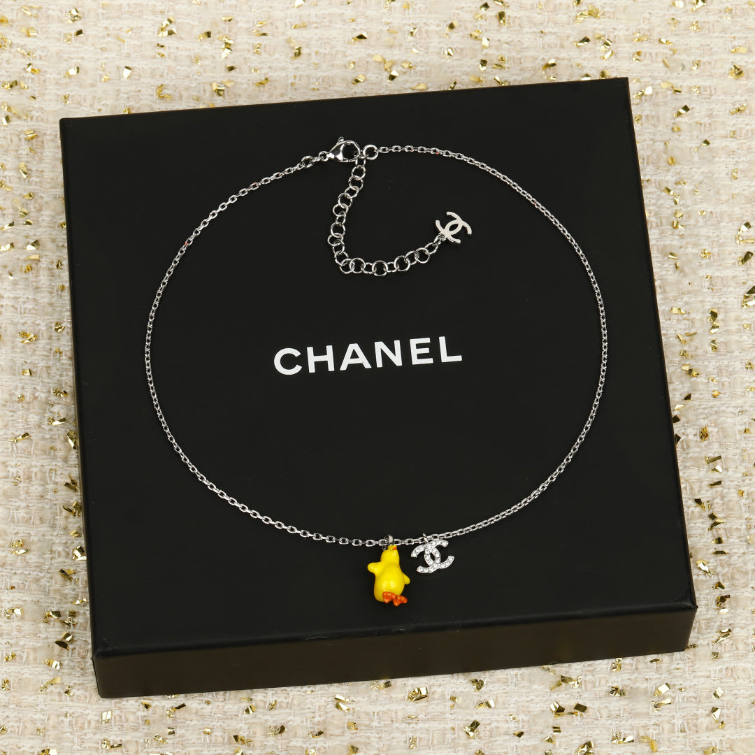 Martin Graham pendant necklace in polished metal-tone – main product view