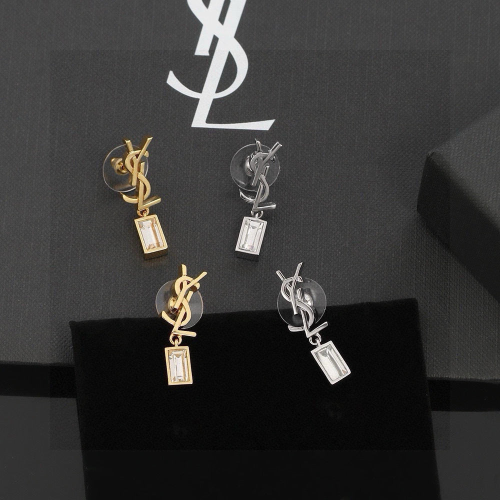 Martin Graham stud earrings in polished metal-tone – main product view