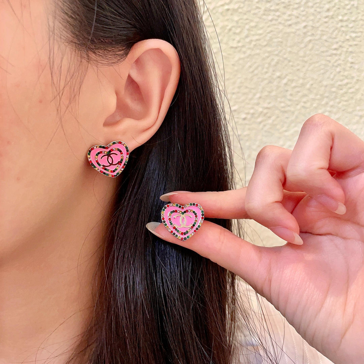 Martin Graham stud earrings in polished metal-tone – main product view