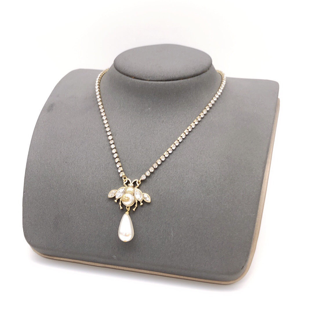 Martin Graham pendant necklace in polished metal-tone – main product view