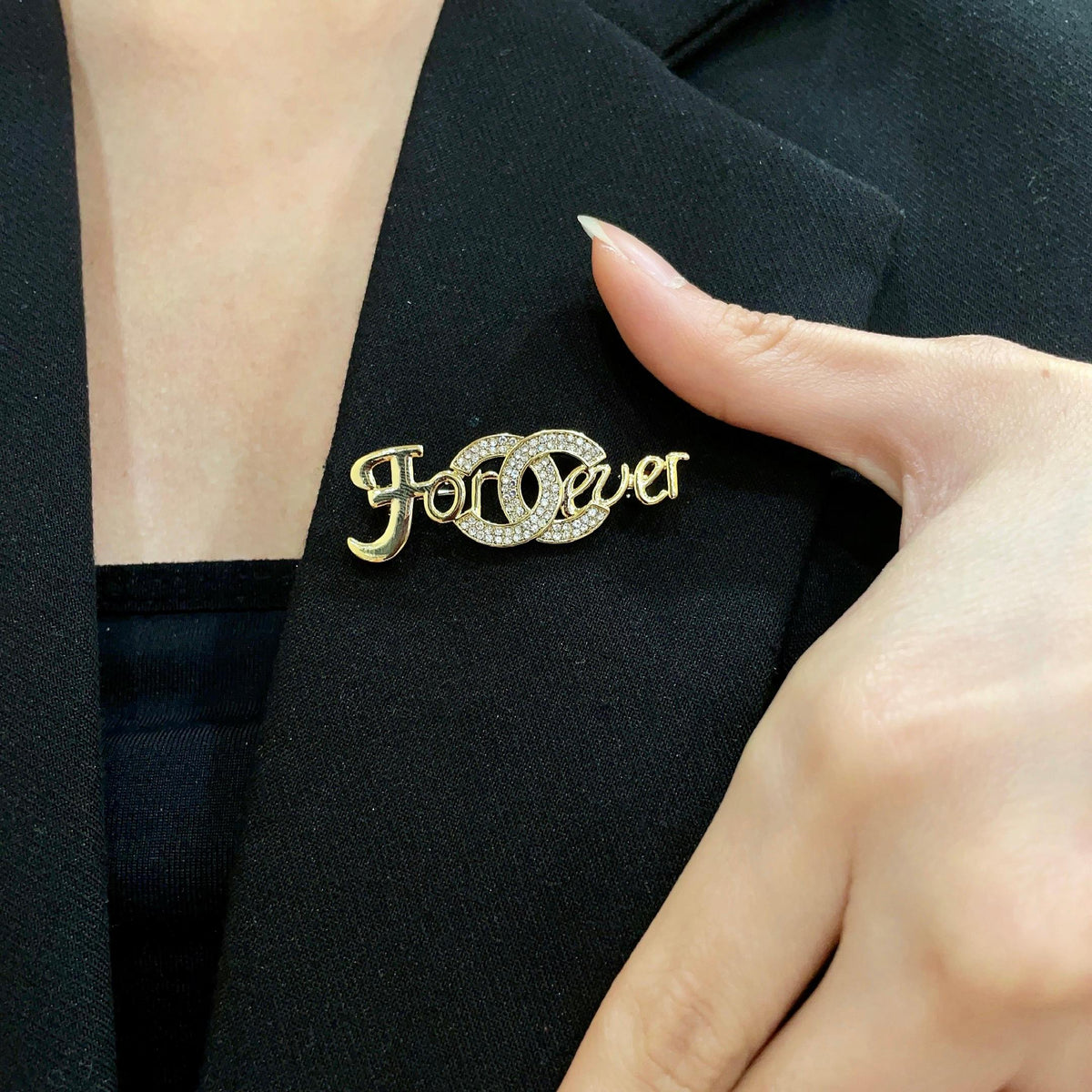 Martin Graham brooch in polished metal-tone – main product view
