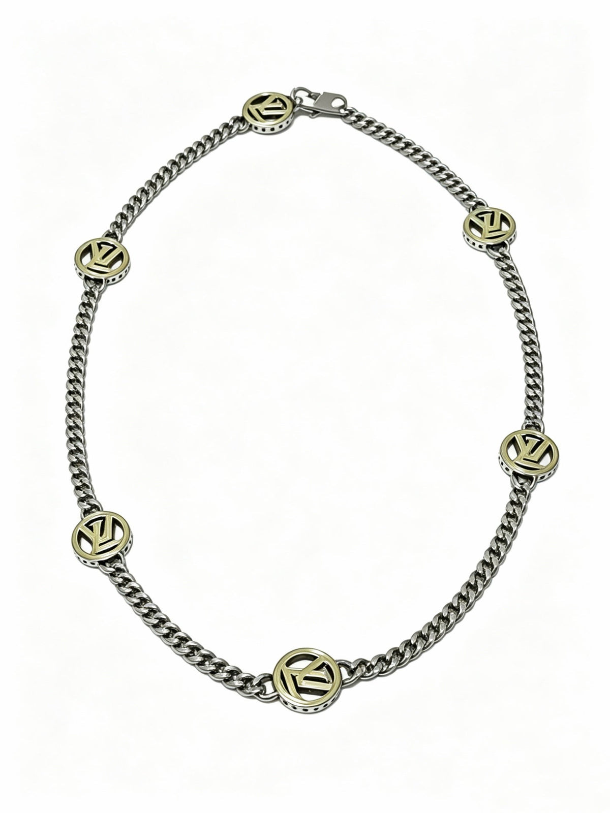 Martin Graham pendant necklace in polished metal-tone – main product view