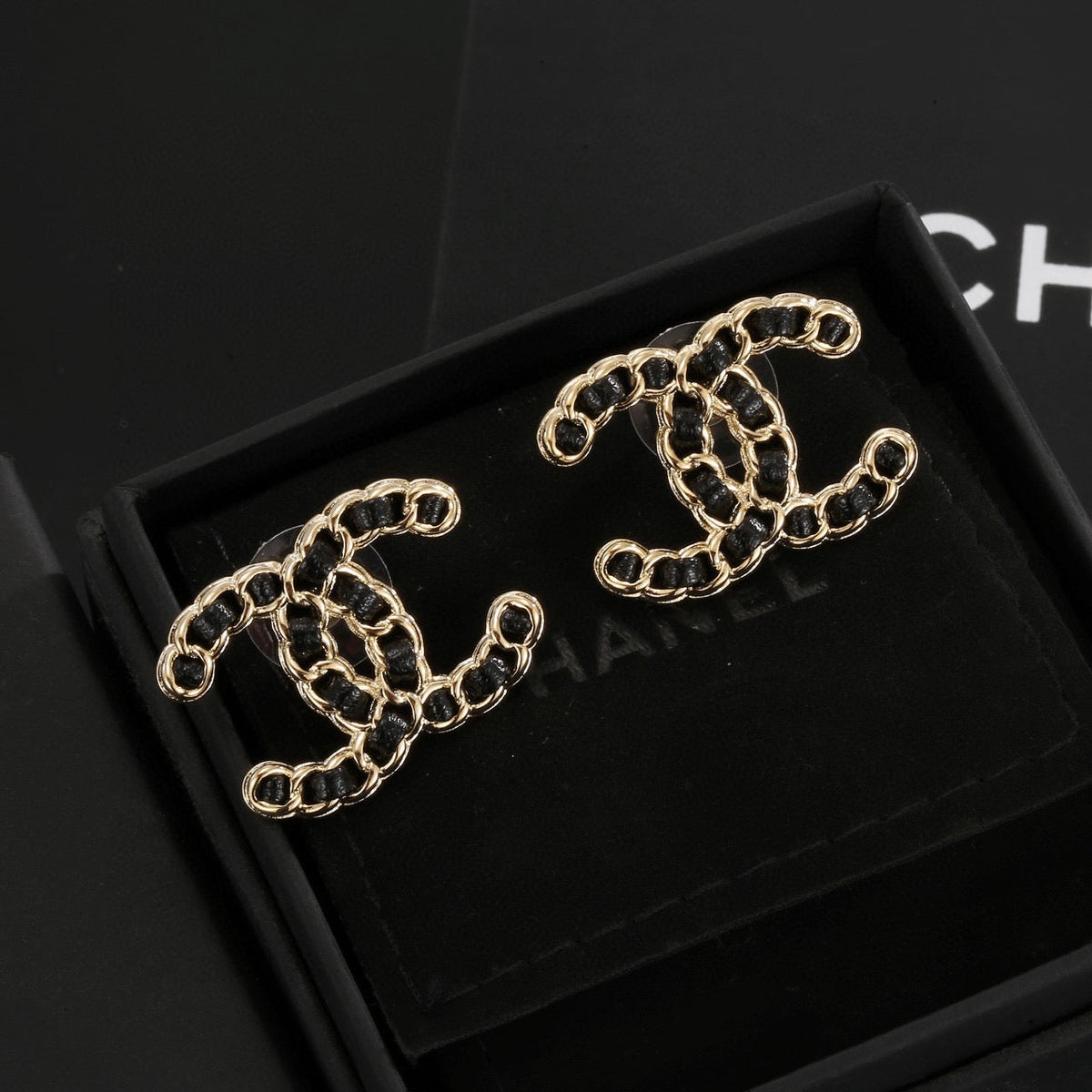 Martin Graham stud earrings in polished metal-tone – main product view