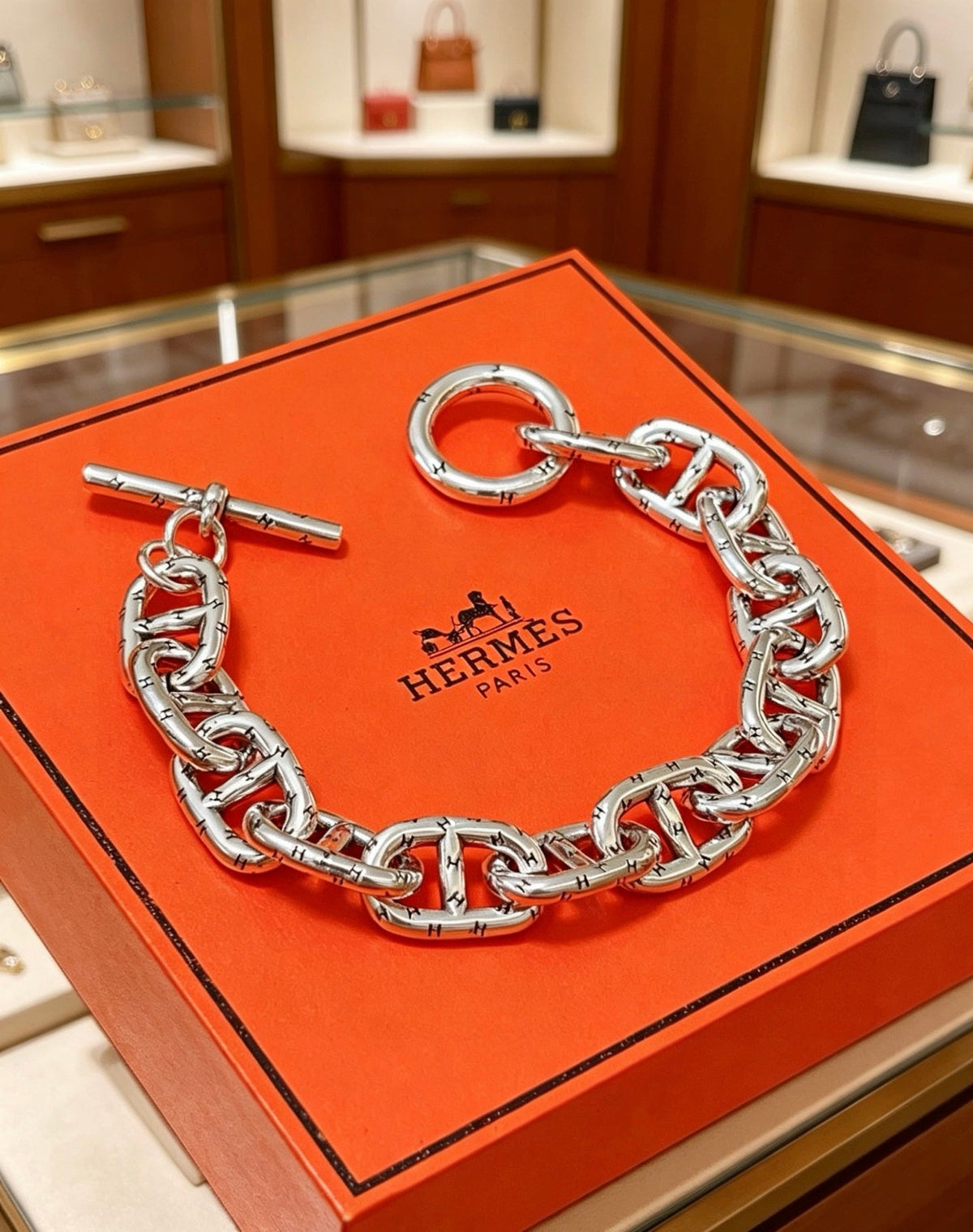 Martin Graham bracelet in polished metal-tone – main product view