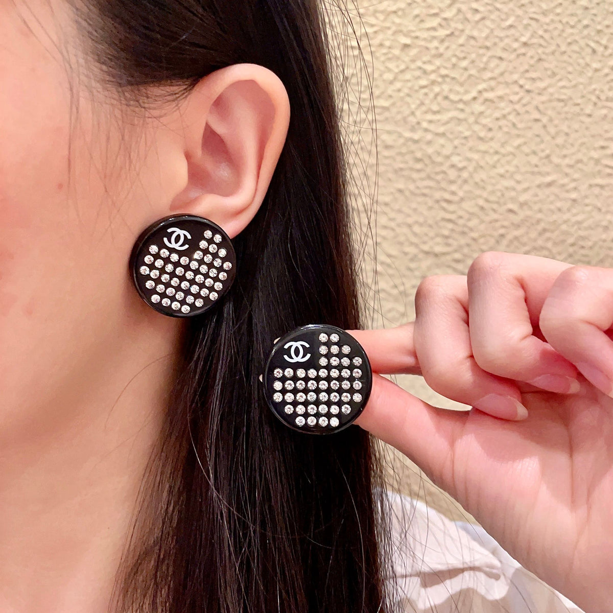 Martin Graham stud earrings in polished metal-tone – main product view