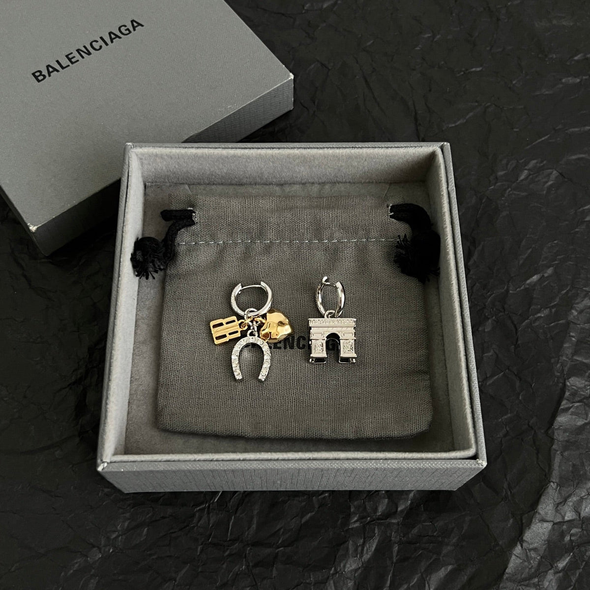 Martin Graham earrings in polished metal-tone – main product view