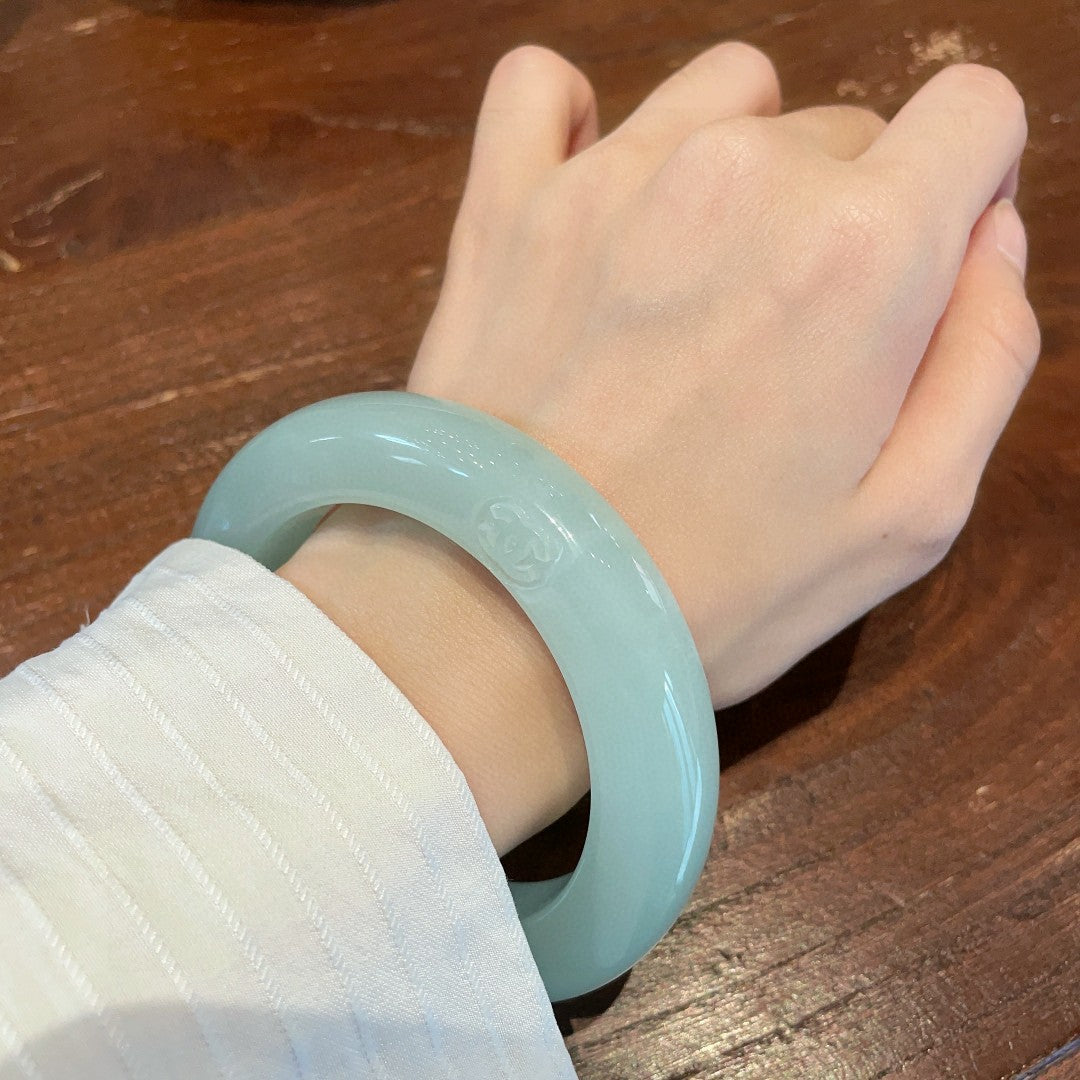 Martin Graham bangle in polished metal-tone – main product view