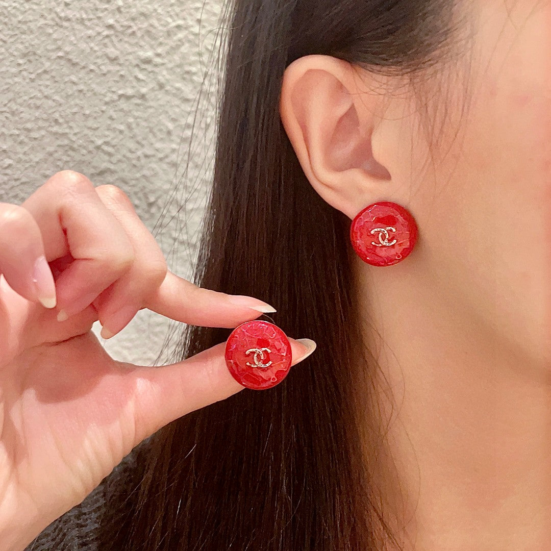 Martin Graham stud earrings in polished metal-tone – main product view