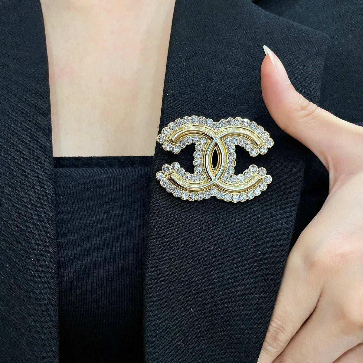 Martin Graham brooch in polished metal-tone – main product view