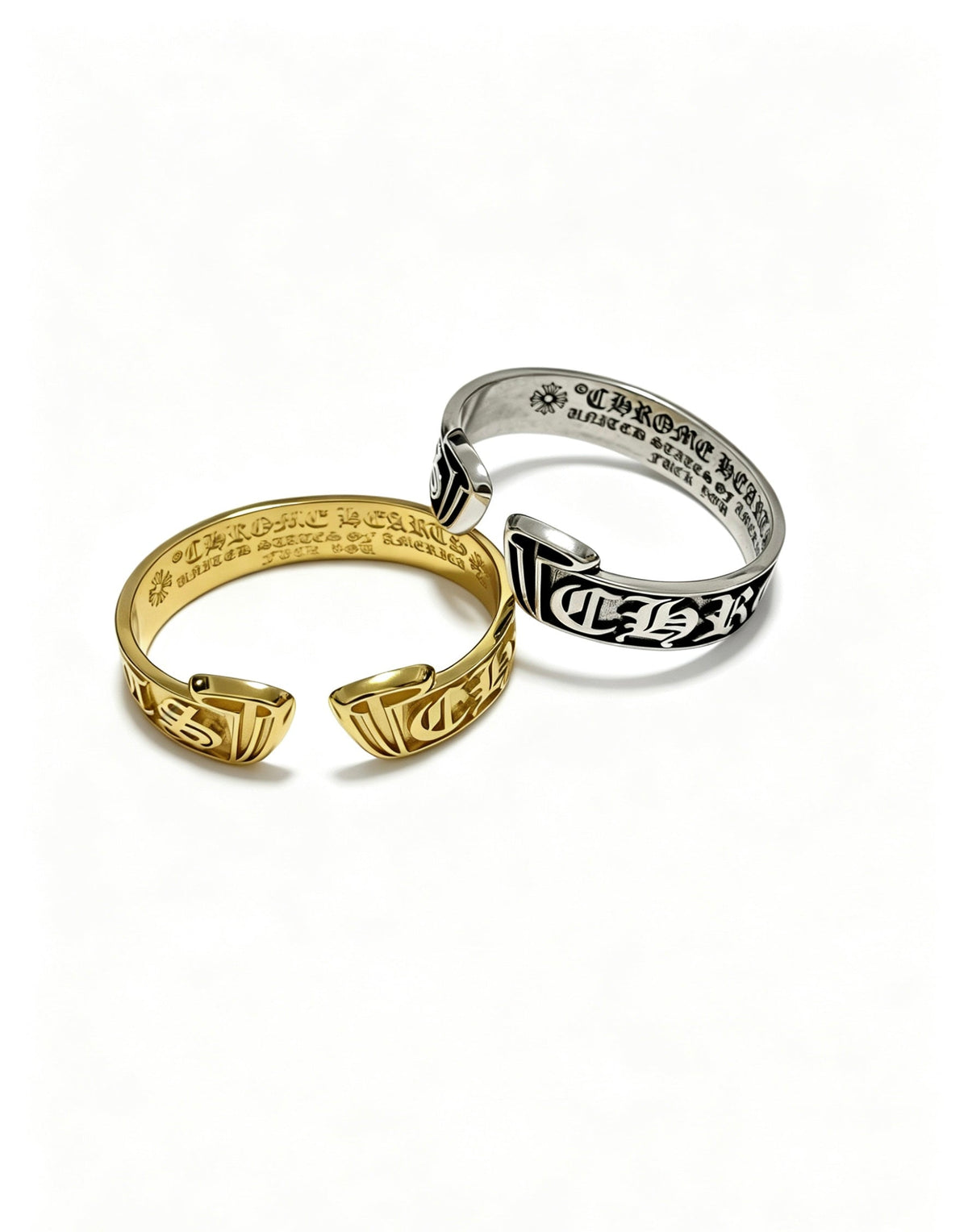 Martin Graham bangle in polished metal-tone – main product view