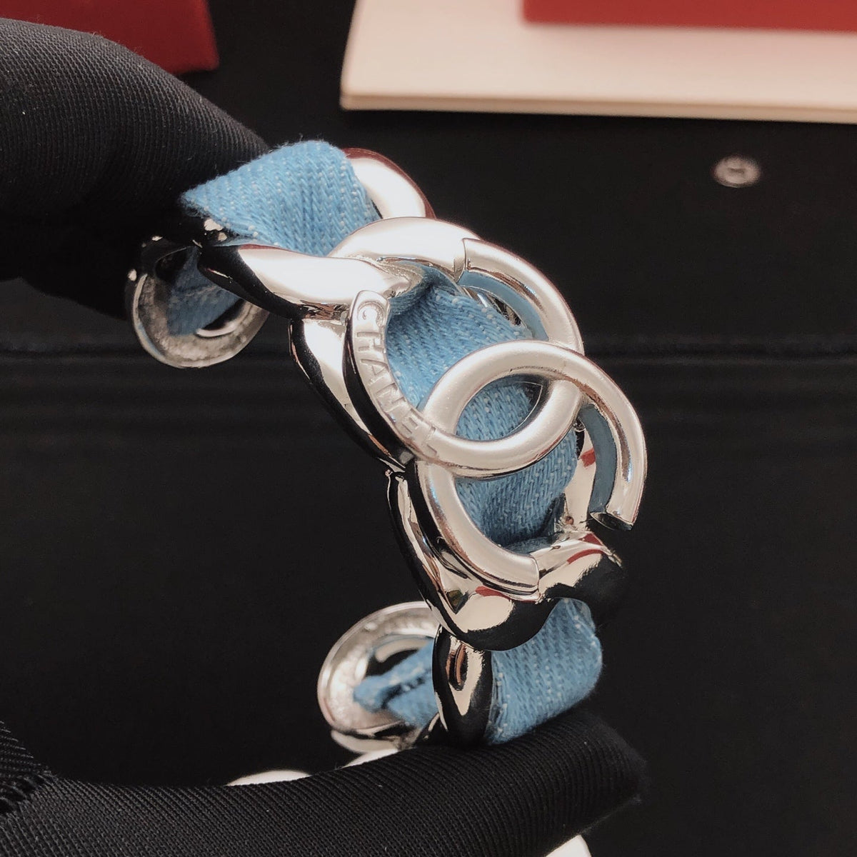 Martin Graham bangle in polished metal-tone – main product view