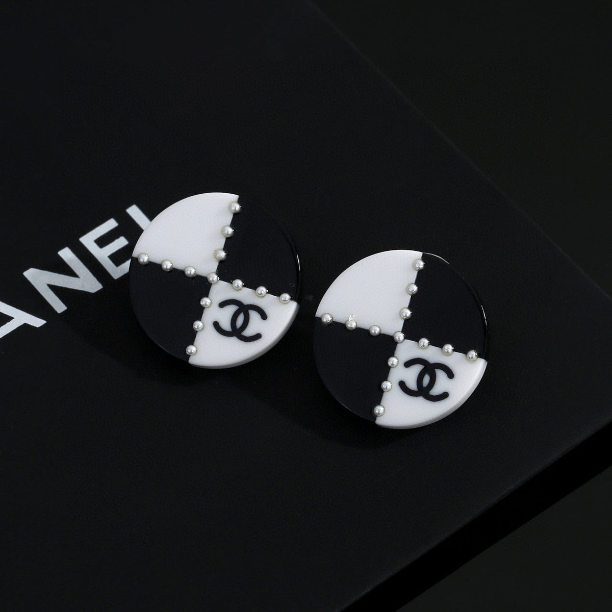 Martin Graham stud earrings in polished metal-tone – main product view