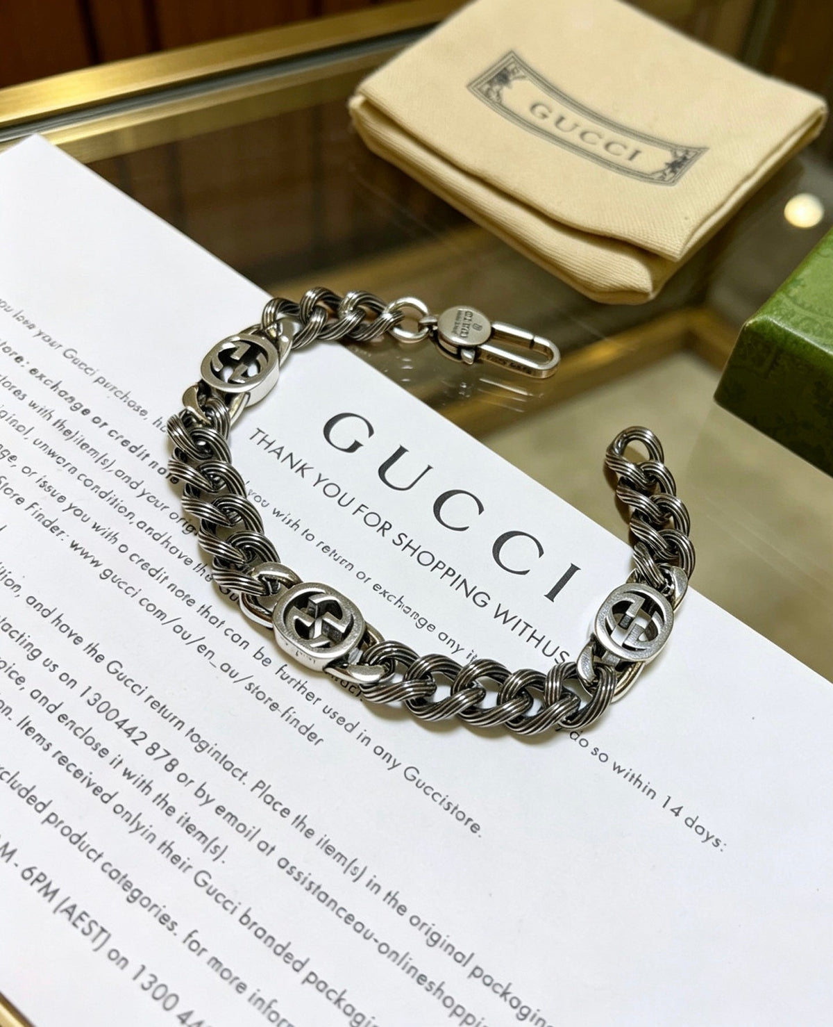 Martin Graham bracelet in polished metal-tone – main product view