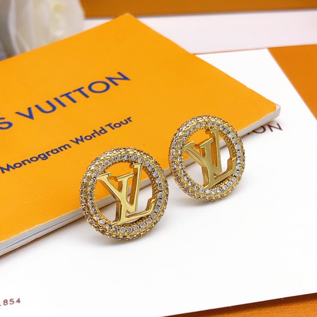 Martin Graham stud earrings in polished metal-tone – main product view