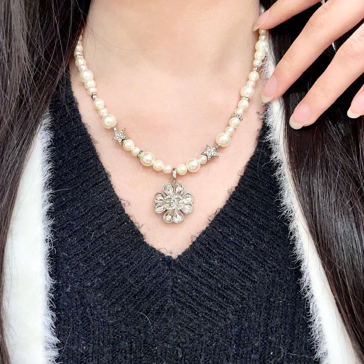 Martin Graham pendant necklace in polished metal-tone – main product view