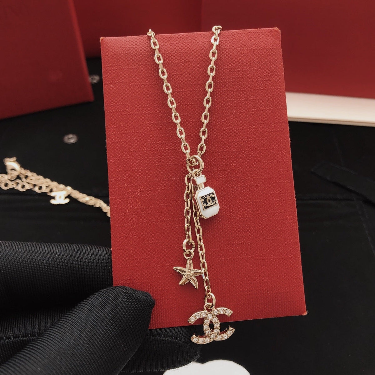 Martin Graham pendant necklace in polished metal-tone – main product view
