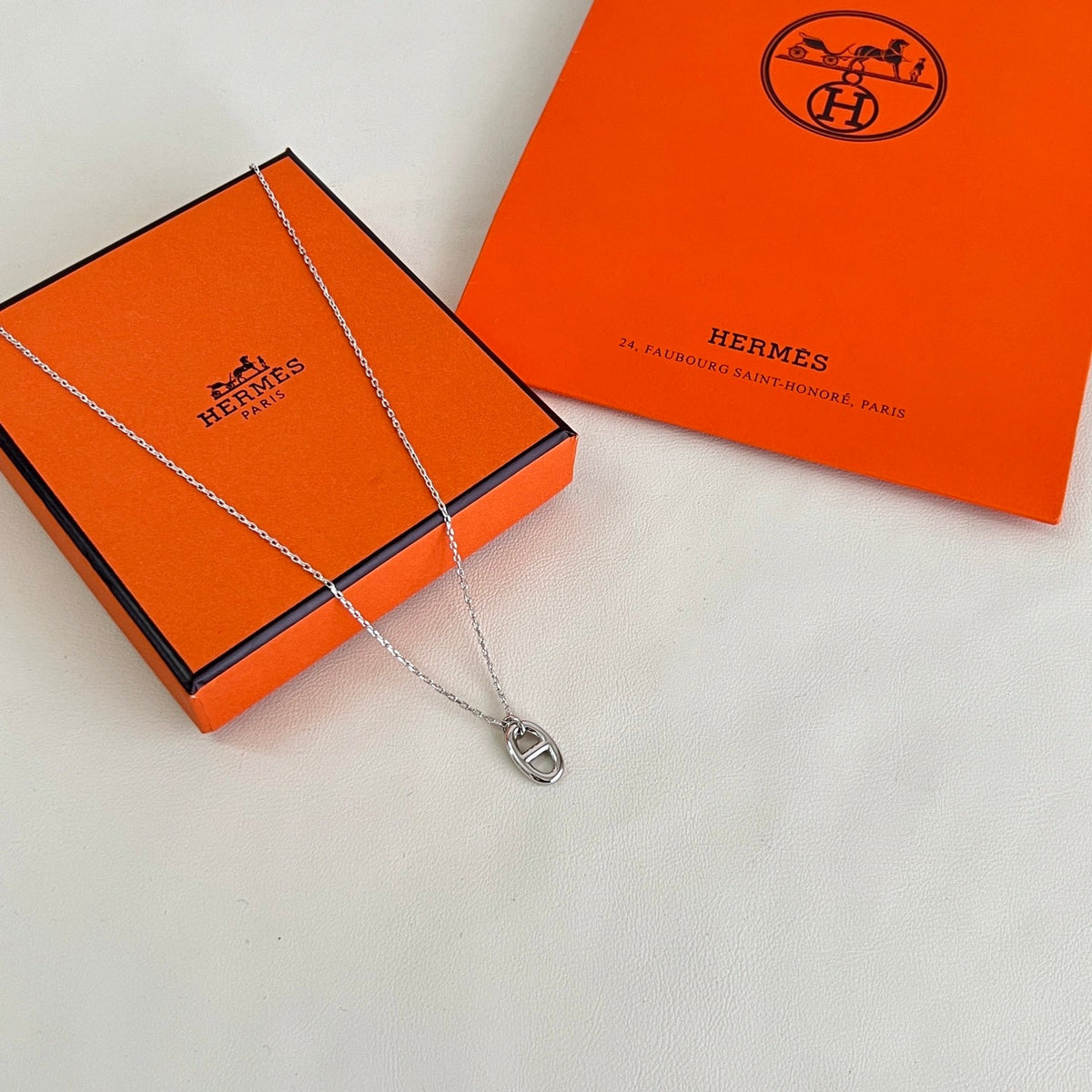 Martin Graham pendant necklace in polished metal-tone – main product view