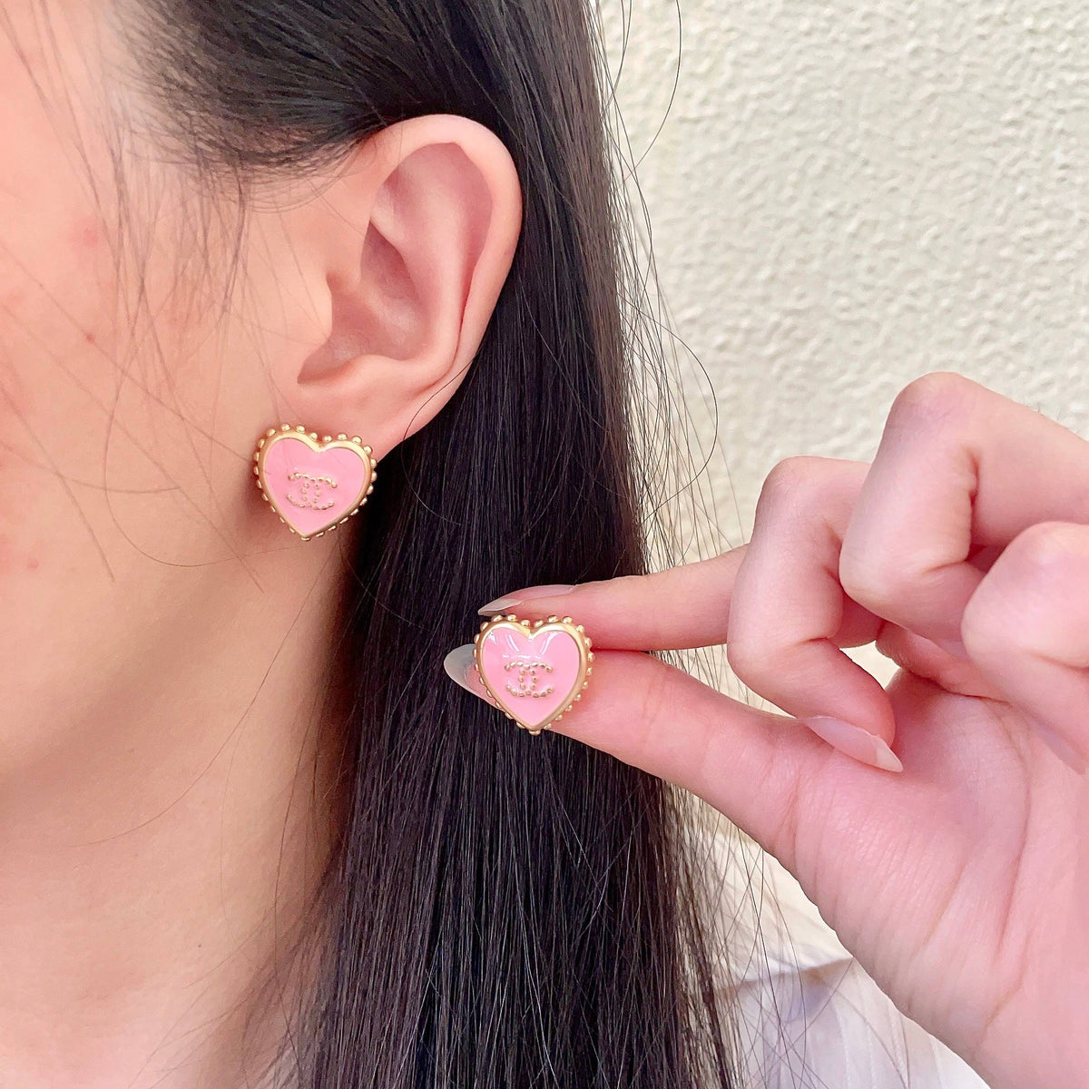 Martin Graham stud earrings in polished metal-tone – main product view