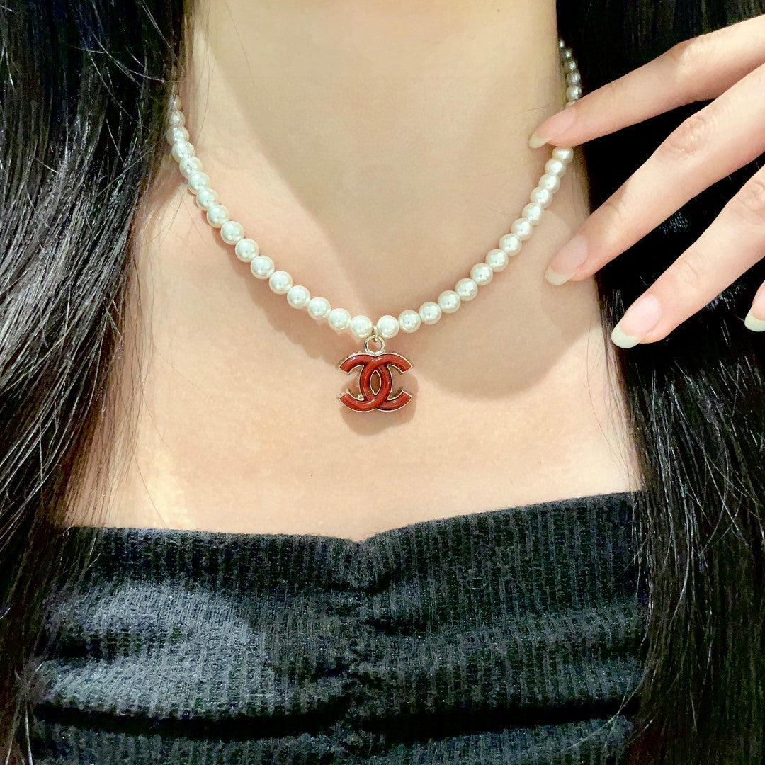 Martin Graham pendant necklace in polished metal-tone – main product view
