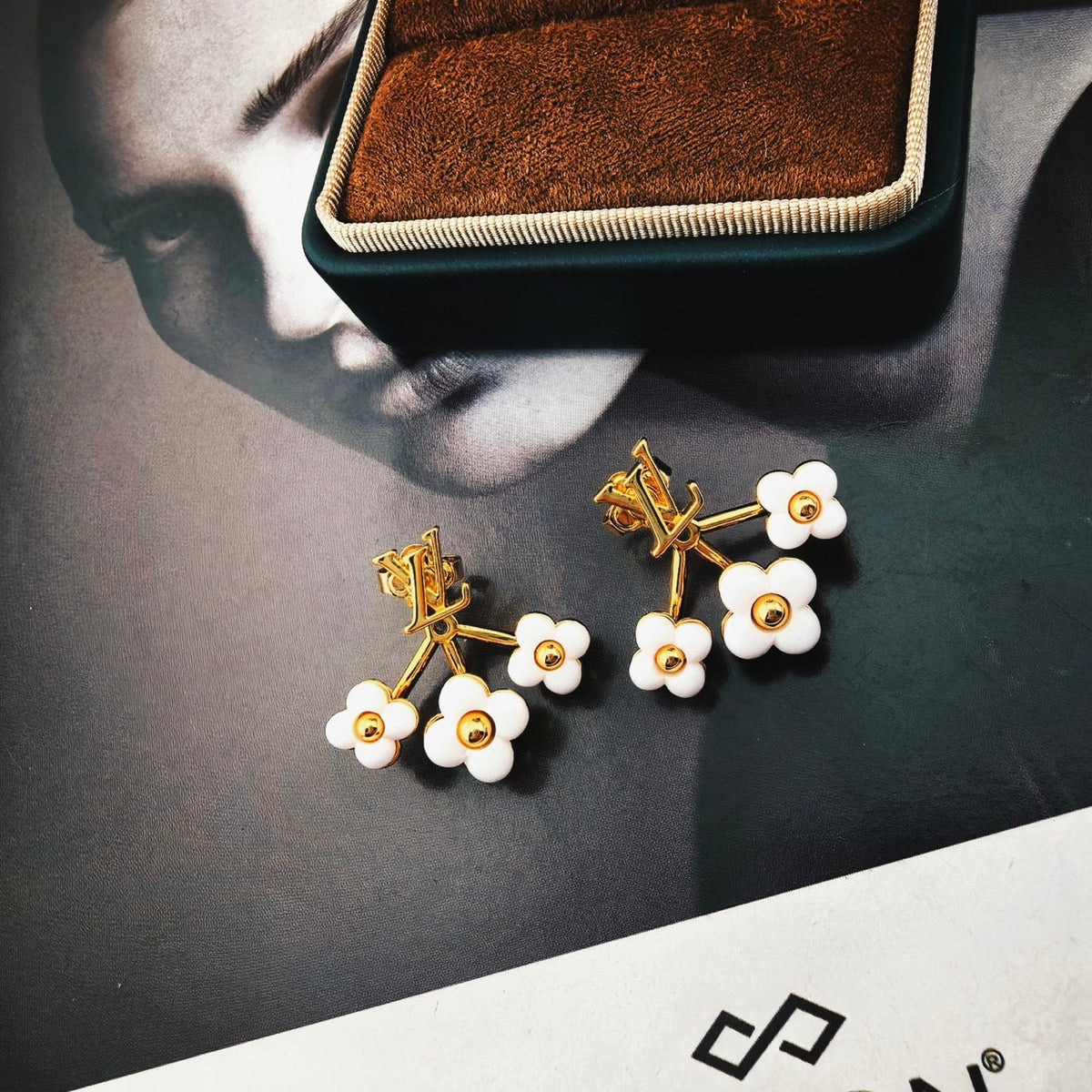Martin Graham stud earrings in polished metal-tone – main product view