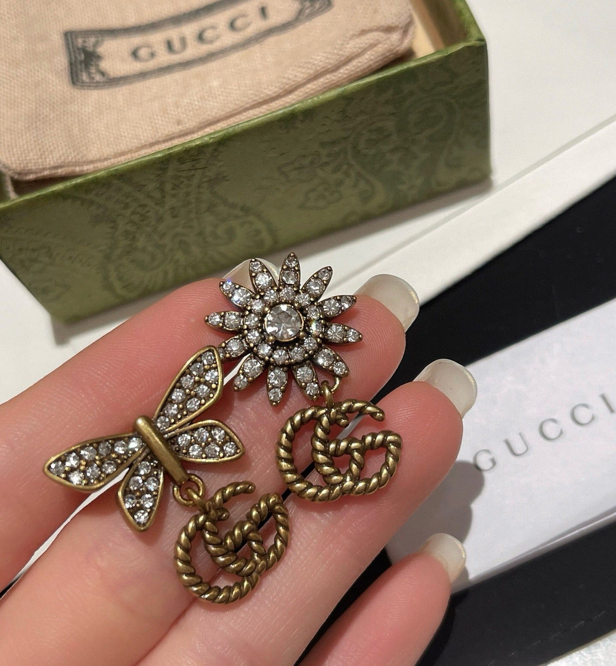 Martin Graham stud earrings in polished metal-tone – main product view
