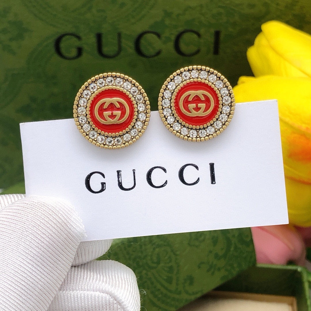 Martin Graham stud earrings in polished metal-tone – main product view